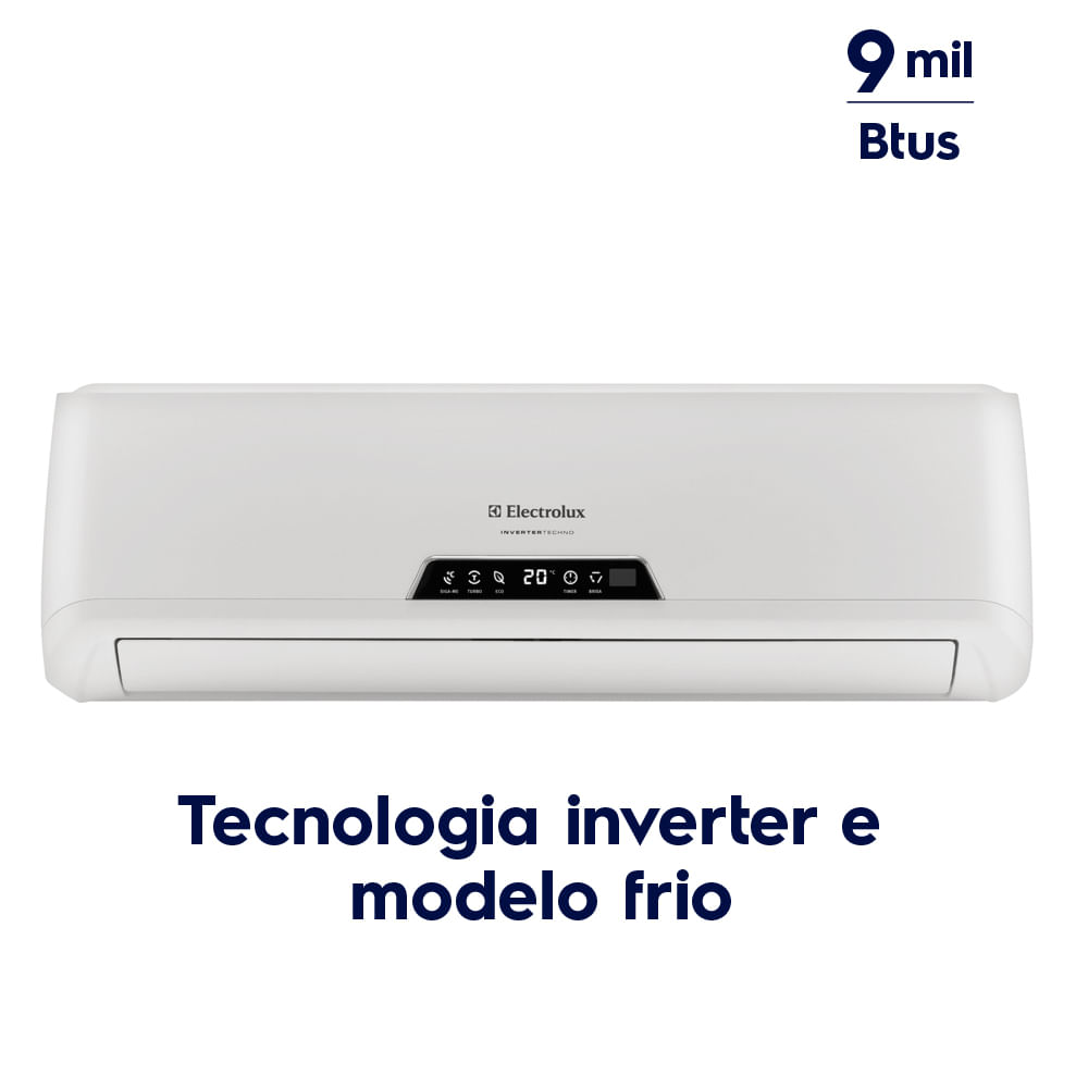 ... Ar Condicionado Split Inverter 9.000 Btus Frio (BI09F/BE09F) ...