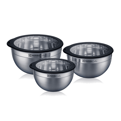 Conjunto de Bowls com Tampa de Vidro Electrolux By Rösle Menor preço em Conjunto de Bowls com Tampa de Vidro Electrolux By Rösle