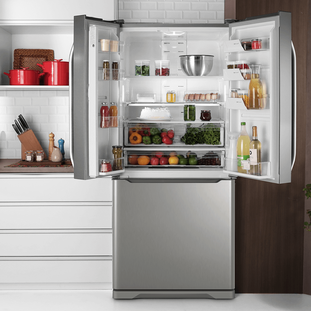 Geladeira Refrigerador French Door Electrolux 579l Inox Dm84x Geladeira Refrigerador French Door Electrolux 579l Inox Dm84x