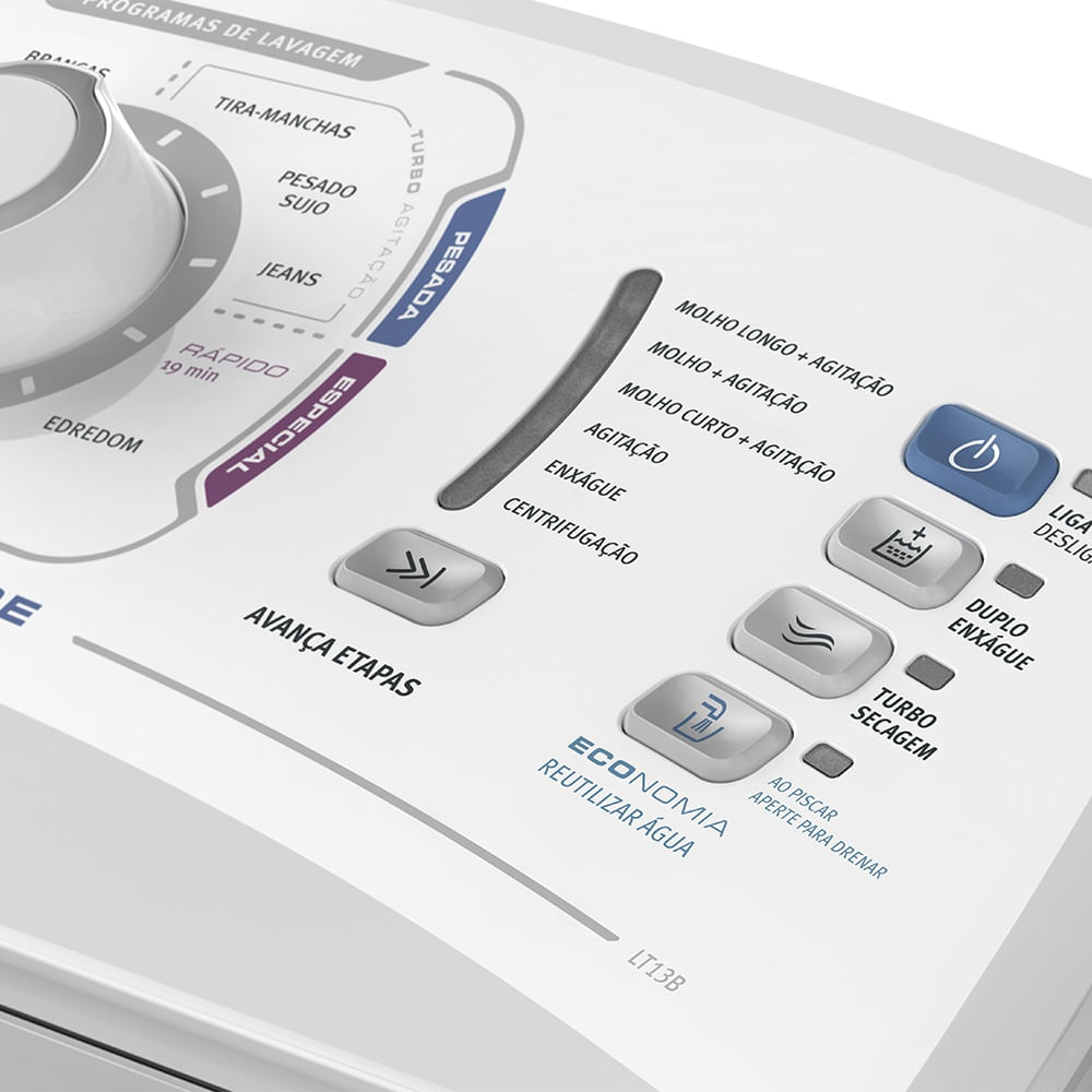 lavadora electrolux turbo capacidade