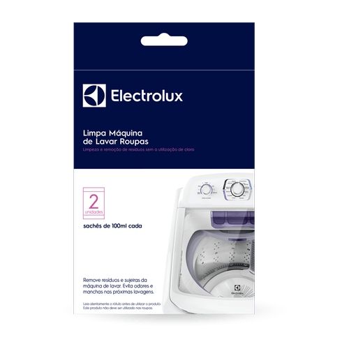 Limpa Máquina de Lavar Roupas Electrolux 200ml Remove Sujeiras e Residuos