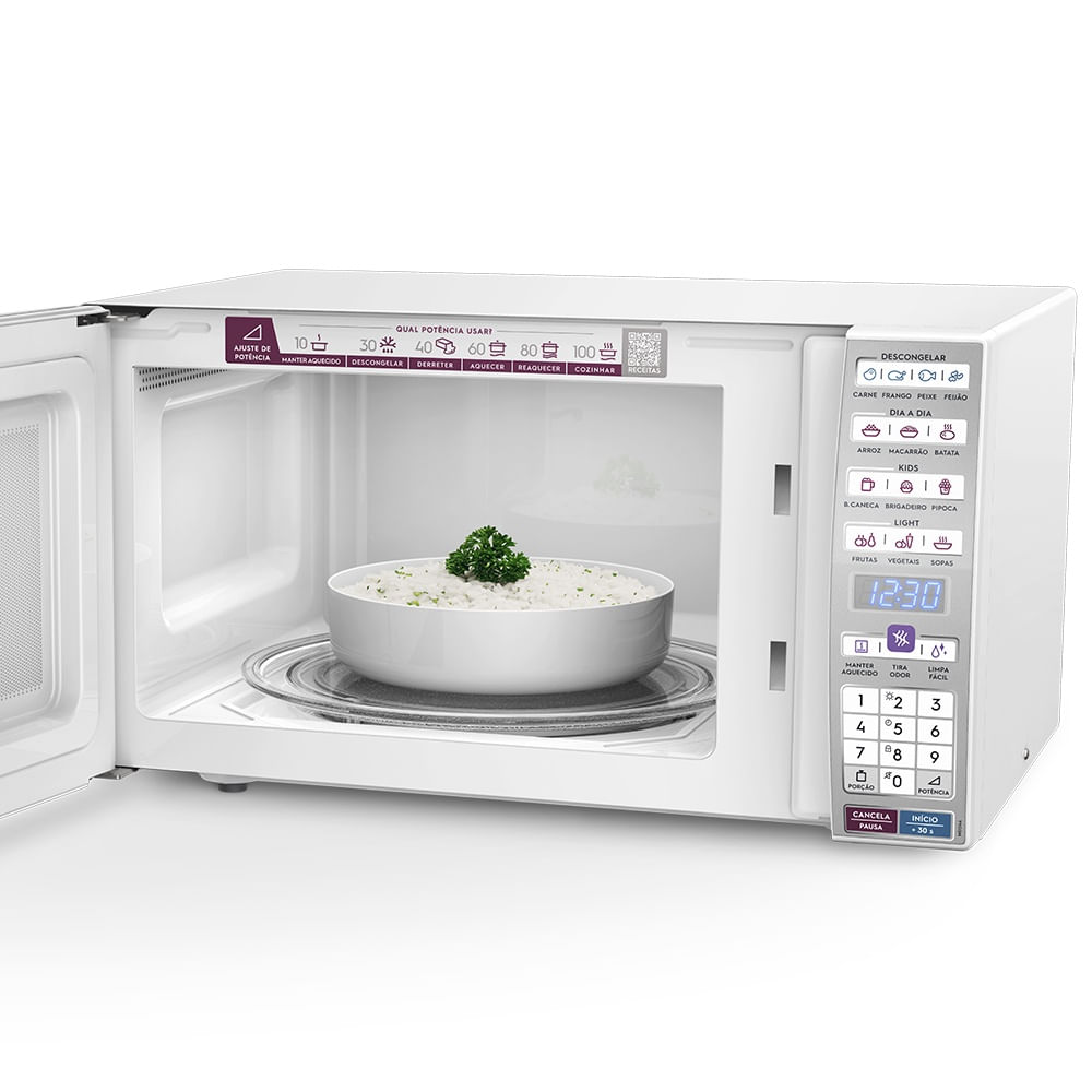 Microondas 34 litros Função Tira Odor MEO44 Branco - Electrolux