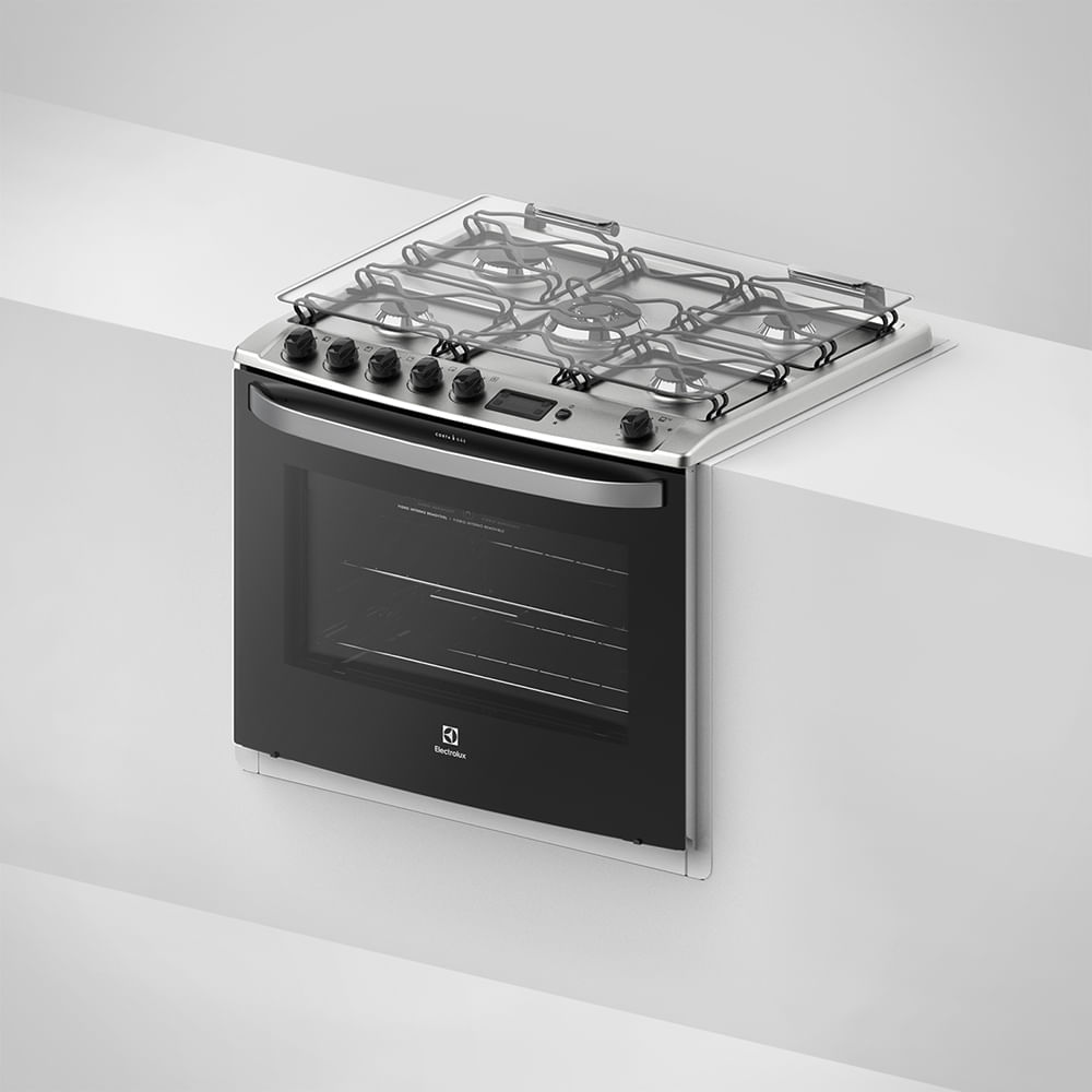 Fogão de Embutir 5 Bocas Grill e Timer Digital (76EBR) Electrolux