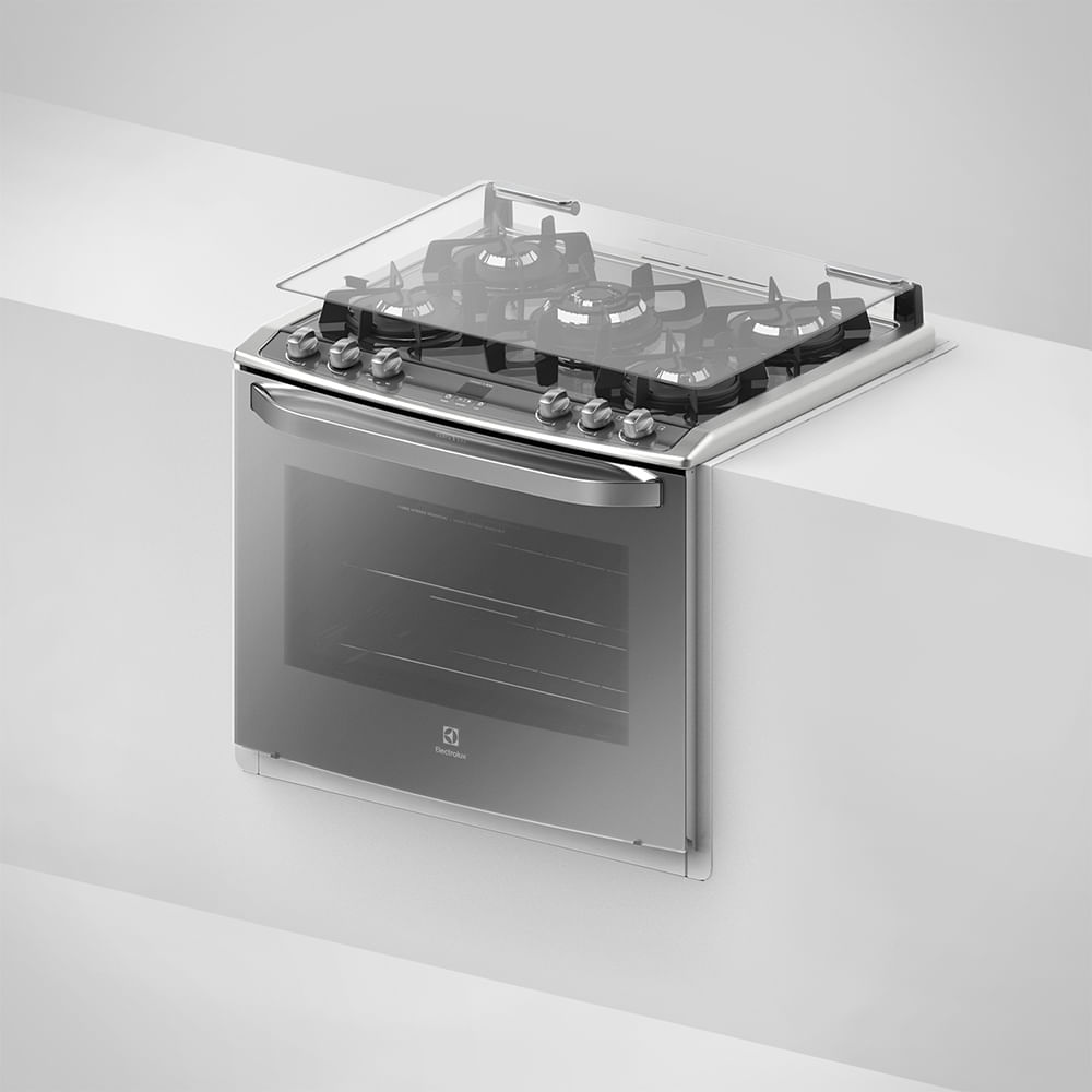 Fogão de Embutir 5 Bocas Mesa de Vidro e Timer Digital (76EXV) Electrolux Electrolux