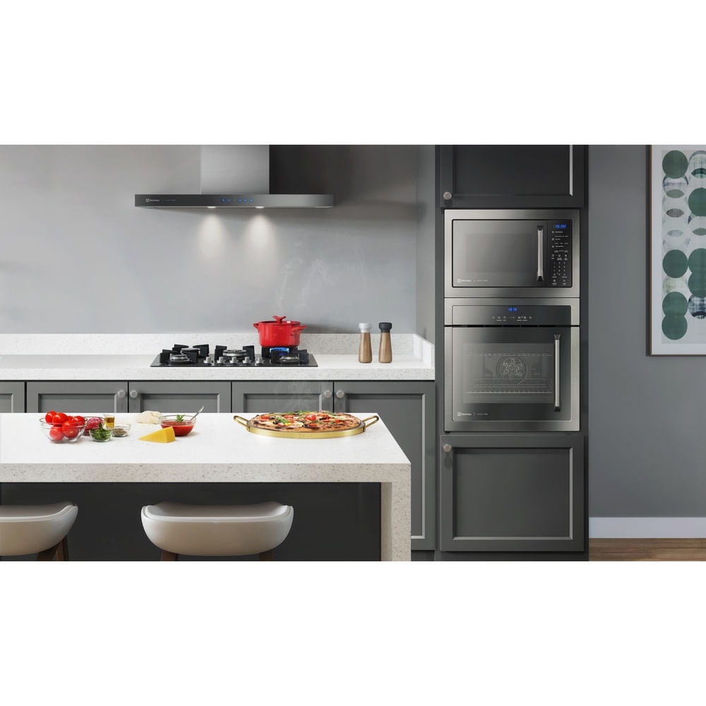 Forno Elétrico de Embutir Inox OE9XT 80L Home Pro Electrolux