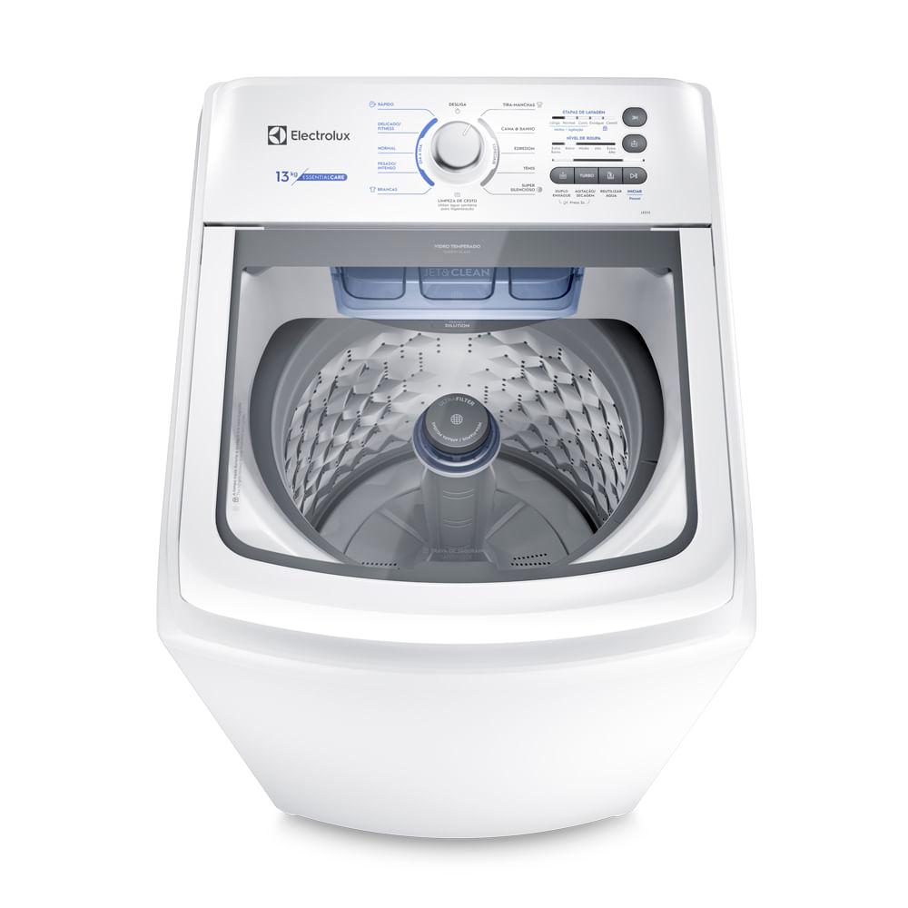 Máquina de Lavar 13kg Electrolux Essential Care com Cesto Inox, Jet