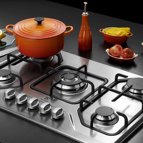 Cooktop 5 bocas Inox a Gás com tripla chama Electrolux