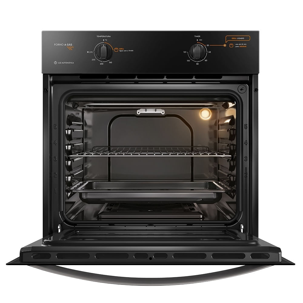 Forno de Embutir a Gás 73 Litros Grill OC8GP Continental