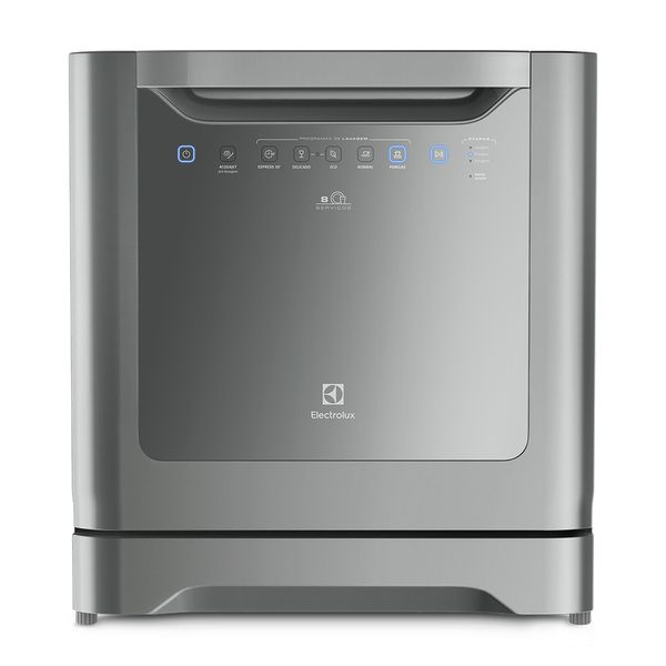 Lava-Louças Electrolux 8 Serviços Inox Compacta com Programa Eco (LE08S) 127V