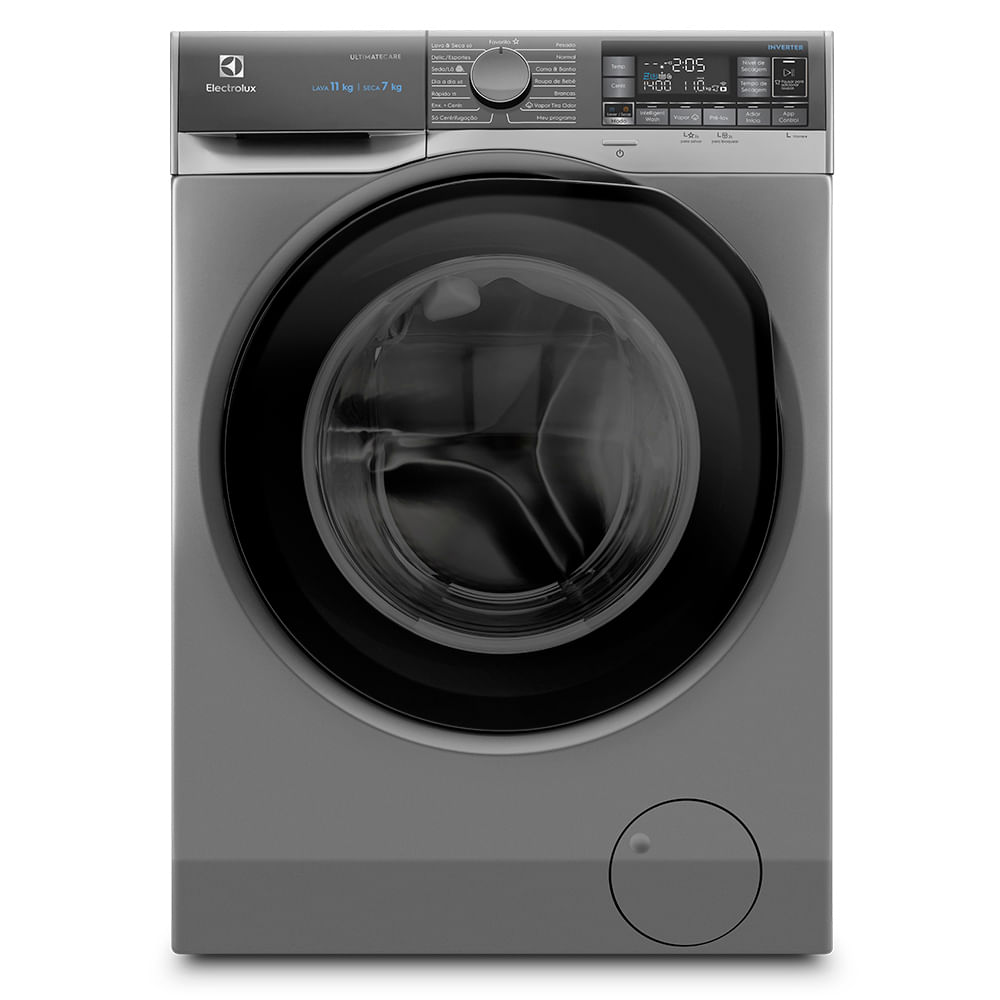 Lava e Seca Electrolux 11Kg Inox Perfect Care Inverter com Água Quente/Vapor (LSW11)