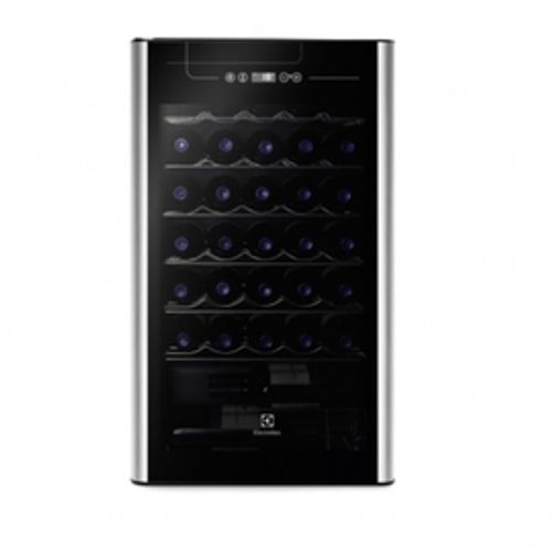 Adega de Vinho Climatizada Electrolux 34 Garrafas Uma Porta Com Acabamento Em Inox (ACS34)