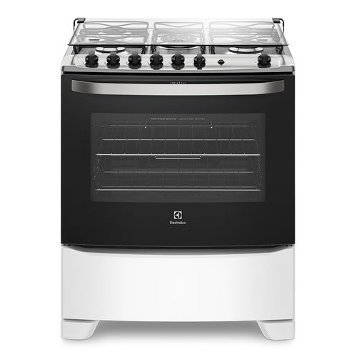 Fogão 5 Bocas Electrolux Branco com Tripla Chama e Timer (76UBQ) - Bivolt