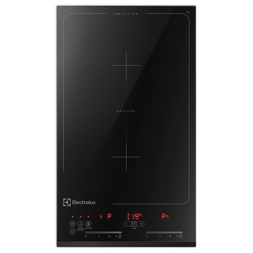 Cooktop 2 Bocas de Indução Electrolux com Unicook e Painel Touch (IC30) - Cooktop Dominó 2 Zonas de Indução (IC30)