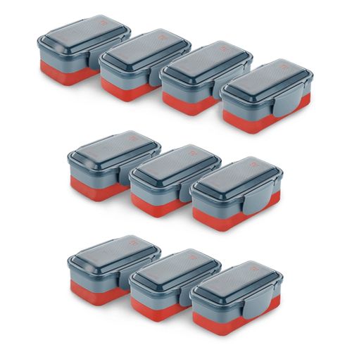 Kit de Marmiteiras Lunch Box Electrolux Vermelha 10 unidades