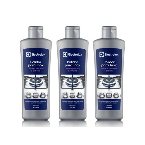 Kit Polidor para Inox Electrolux 200ml 3 unidades