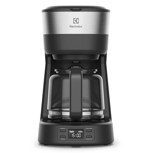 Cafeteira Elétrica Electrolux 30 Xícaras Experience Programável com Timer Cor Inox Preta (ECM25)