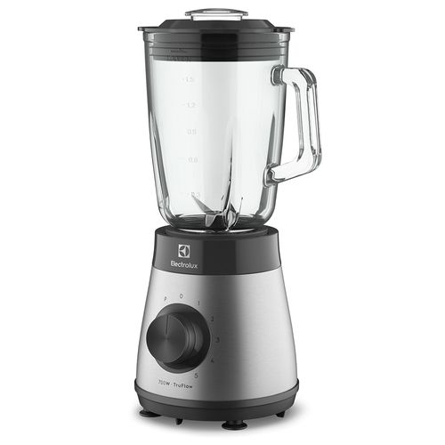 Liquidificador Electrolux 700w 1,5L Experience com Copo de Vidro e Tecnologia TruFlow™  Cor Inox Preto (EBS30)