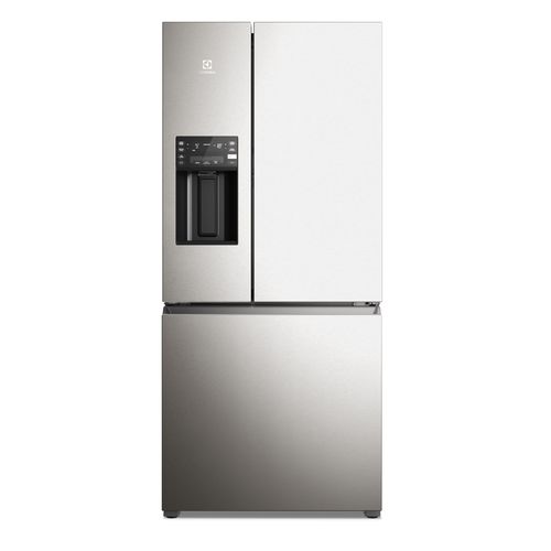 Geladeira Electrolux Frost Free Inverter 540L Dispenser Água e Gelo 3 Portas Cor Inox Look (IM8IS)