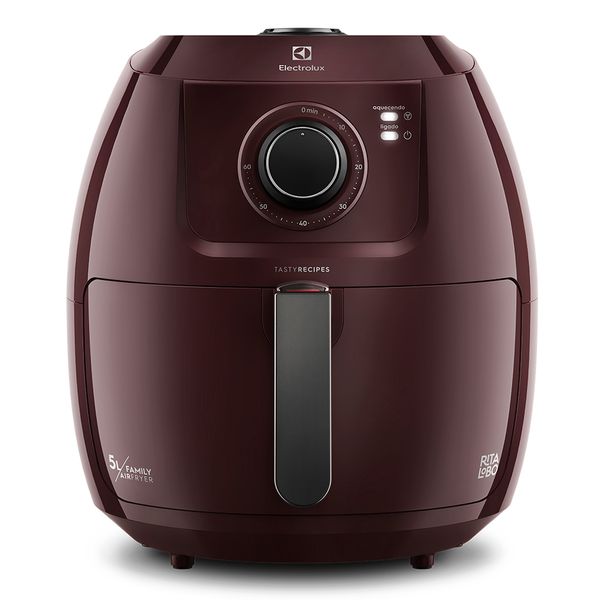 Air Fryer Electrolux por Rita Lobo 6,5L Vermelha Family Efficient 1700W (EAF51) 127V
