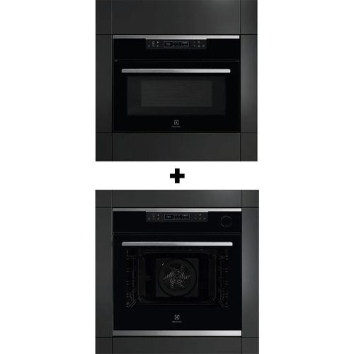 Torre de Cocção com Forno de Embutir Multifuncional 43L com Micro-ondas + Forno de Embutir 72L Elétrico a Vapor Electrolux (ME4EP)+(OE8ES) - 220v