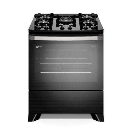 Fogão 5 bocas Electrolux Preto Experience com Mesa de Vidro, PerfectCook e VaporBake (FE5GP) - Bivolt