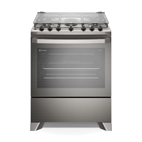 Fogão 5 bocas Electrolux Cinza Experience com Mesa Inox, Timer e PerfectCook (FE5TC) - Bivolt