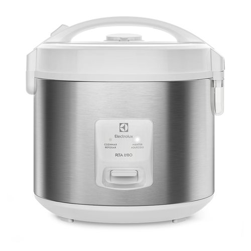 Panela de Arroz Elétrica Electrolux 3,5L Cor Inox Efficient 2 em 1 com Visor Glass por Rita Lobo (ERC31)