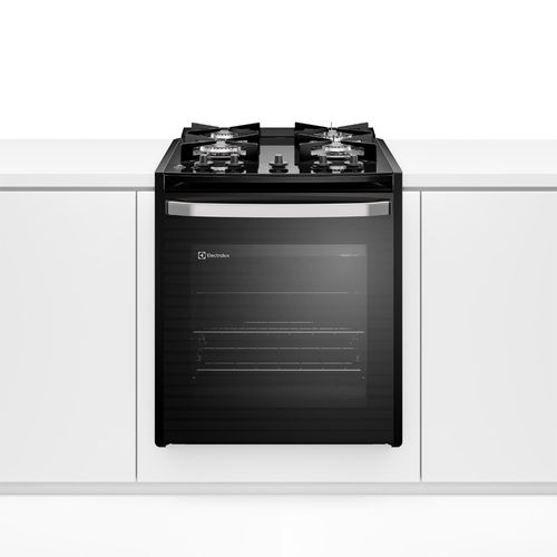 Fogão de Embutir 4 bocas Electrolux Preto Experience Mesa de Vidro e Tripla Chama (FE4BP) - Bivolt