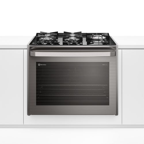 Fogão de Embutir 5 bocas Electrolux Cinza Experience Mesa de Vidro e Grill (FE5EC)