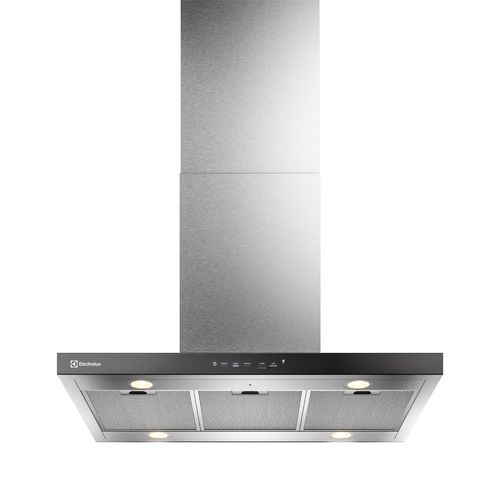 Coifa de Ilha Electrolux 90cm Inox Experience com Inteligência Artificial e Alto Poder Sucção (CE9IF)