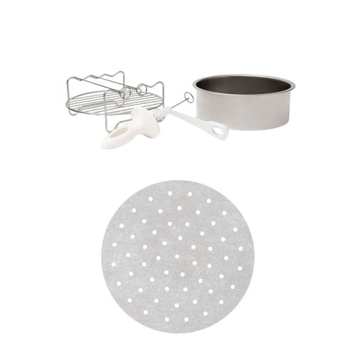 Kit de Acessórios para Air Fryer Electrolux + Protetor Descartável Antiaderente para Air Fryer - 50 unidades (PAELA01)