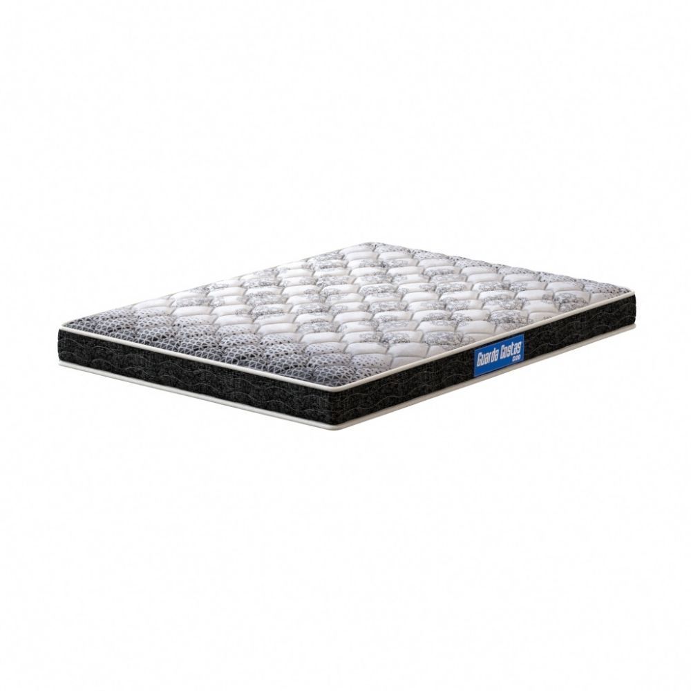 Colchão Queen Espuma D20 Guarda Costas Probel 12cm Branco/Preta