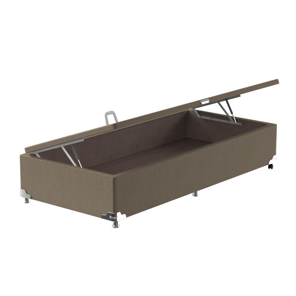 Box Baú Solteiro Probel Luxo Suede