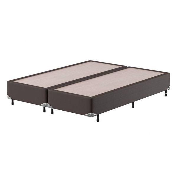 Base Box Queen Bipartido Corino Probel Marrom