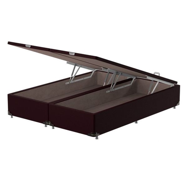 Box Baú Queen Bipartido Prodormir Standard Tela Bordo