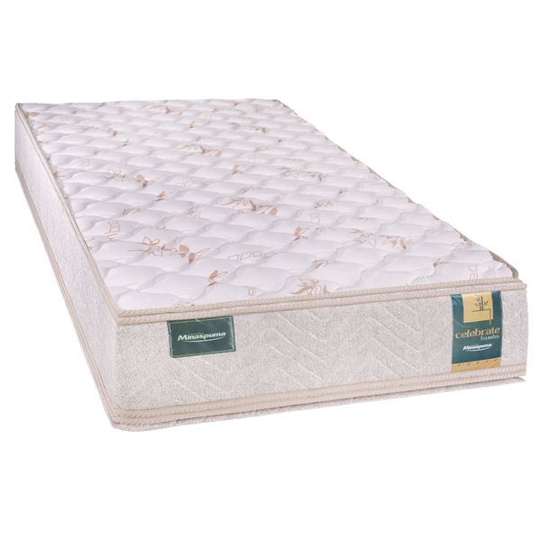 Colchão Solteiro Espuma D33 Minaspuma Celebrate II com Pillow 88x188x25cm