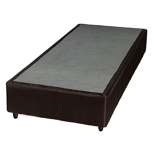 Box Solteiro Minaspuma Marrom 100x200x38cm