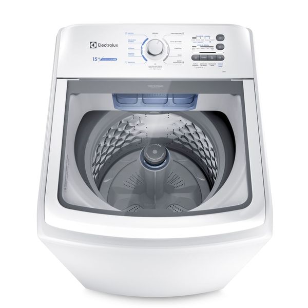 Máquina de Lavar Electrolux 15kg Branca Essential Care com Cesto Inox e Jet&Clean (LED15) 220V