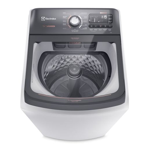 Máquina de Lavar Electrolux 14kg Branca Premium Care com Cesto Inox e Jet&clean (LEC14)