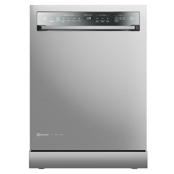 Lava-Louças Electrolux 14 Serviços Inox Home Pro com Função Higienizar 70° (LS14X) 127V