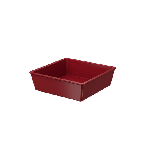 Travessa Pequena 230ml Vermelho Bold Uno Coza 10,7 x 10,7 x 3,4 cm - Vermelho Bold Coza