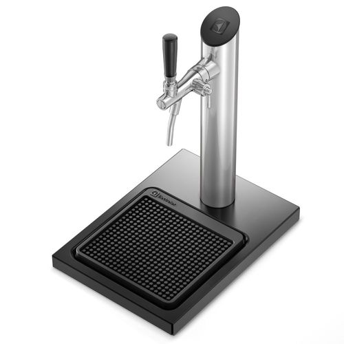 Torre de Chopp Electrolux Beer Flow Inox 1 Torneira e Base Preta para Cervejeira Home Bar - Torre de Chopp Beer Flow Electrolux