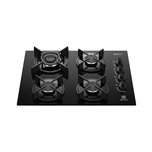 Cooktop 4 Bocas a Gás Electrolux Mesa Vidro Experience Tripla Chama e Grade de Ferro (KE4GC) - Bivolt