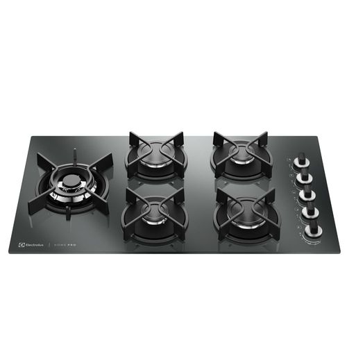 Cooktop 5 Bocas a Gás Electrolux Espelhado Home Pro ChamaPrecisa e Multi Chama (KE5HP) - Bivolt