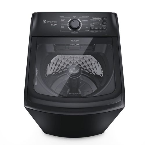 Máquina de Lavar Electrolux 14,5kg Preta Efficient Cesto Inox, Jet&Clean e Filtro Fiapos (LEP15)
