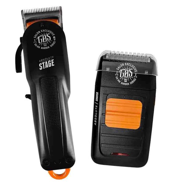 Kit Gbs Máquina De Corte Stage E Barbeador Shaver Bivolt