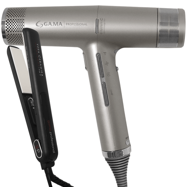 Kit Secador iQ3 Gray e Prancha G-Evo Vera Ceramika 220V