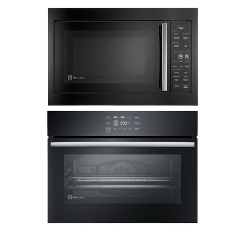 Torre de Cocção com Micro-ondas de Embutir 34L Preto (ME3BP) + Forno de Embutir Elétrico 50L (OE5EA) Electrolux