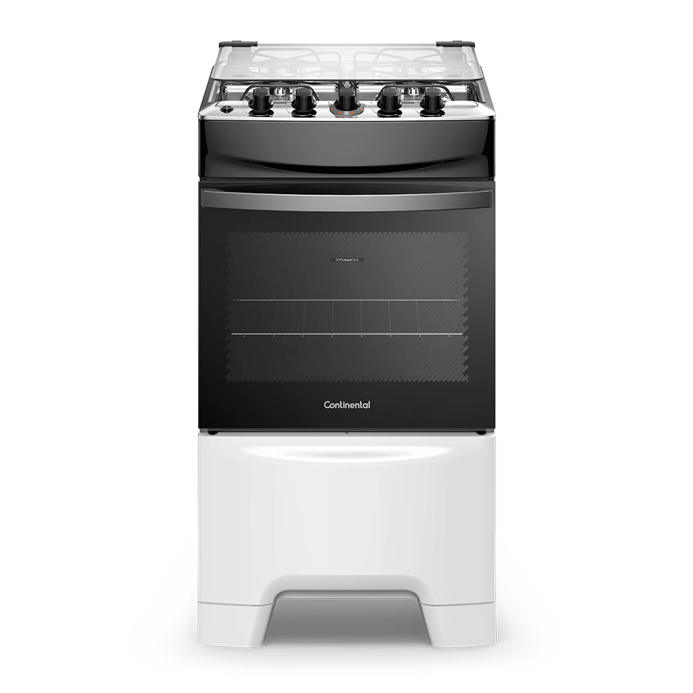 Fogão 4 Bocas Continental Branco Automático com TOPLimpaFácil (FC4IB) Premium