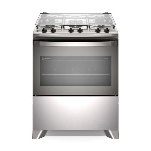 Fogão 5 bocas Electrolux Cinza Efficient Mesa Inox, PerfectCook e VaporBake® (FE5IG) - Bivolt